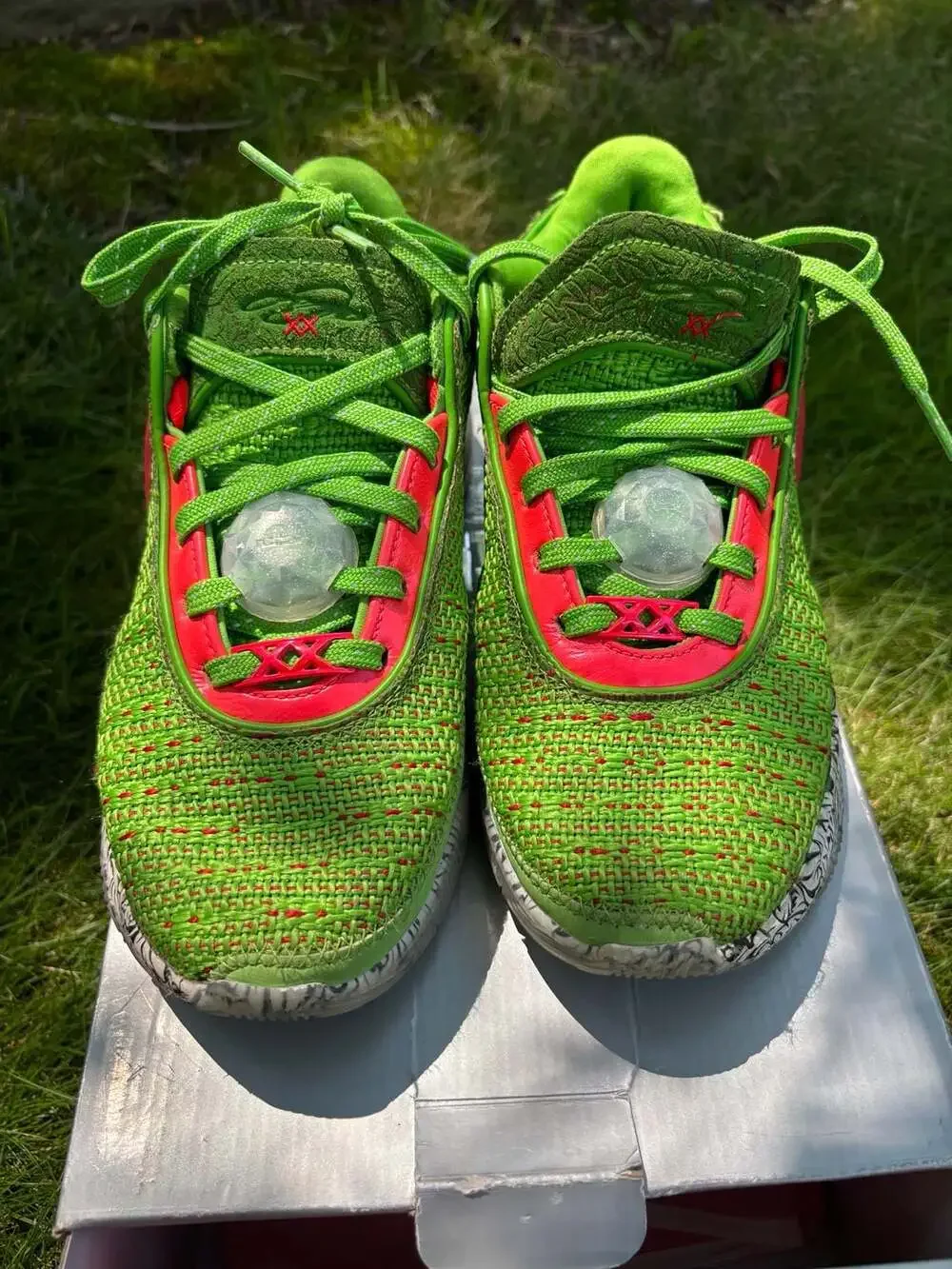 Nike LeBron 20 Stocking Stuffer Christmas Sneakers Green Apple FJ4955-300